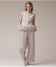 GRACE CONTINENTAL チュールヘムカットトップ