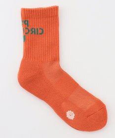 PW CIRCULUS 【WOMEN】【土踏まずをサポート】ロゴ ミドルソックス