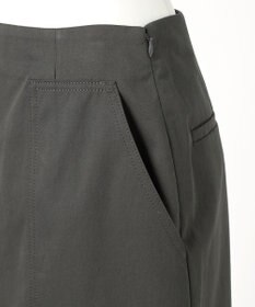 23区 【GOLD LABEL】ハイカウントコットンギャバ レースアップ ミディ スカート