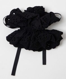 WEGO Lリボン付きレースシュシュ