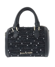 Maison de FLEUR LINTONツイード2Wayミニボストンバッグ