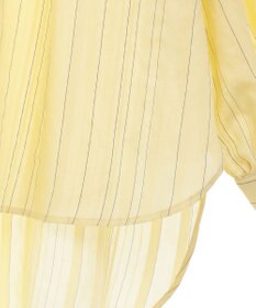 Green Parks ドロストネックシアーストライプチュニック