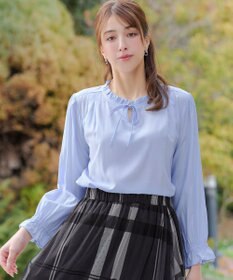 Tiaclasse フリルリボンブラウス