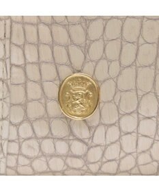 A.D.M.J. 【牛革】クロコ型押しヘリ巻きボストン23cm