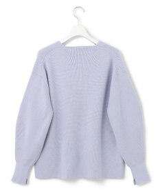 23区 L 【洗える】コンパクトコットンポリエステル Vネック ニット