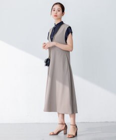 組曲 【WEB限定・シワになりにくい】ジェシーツイル ジャンパースカート