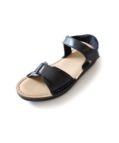 Pointer 本革 甲幅調整 超軽量マジックテープ付きサンダル