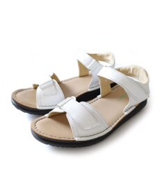 Pointer 本革 甲幅調整 超軽量マジックテープ付きサンダル