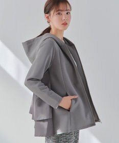 Tiaclasse 【洗える】異素材ドッキングフーディー