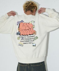 WEGO 【ユニセックス着用ITEM/MLサイズ展開/裏起毛】別注BENDAVISプランプロゴプルオーバー