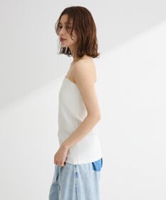 Green Parks カップ付ラメリブベアトップ