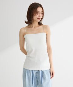 Green Parks カップ付ラメリブベアトップ