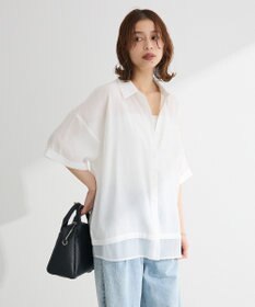 Green Parks カップ付ラメリブベアトップ