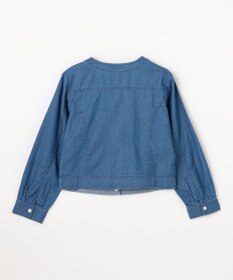 組曲 KIDS 【150-160㎝】 フラワーボタンデニムジャケット