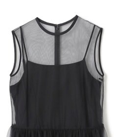 BEIGE， 【洗える・GISELe 4月号掲載】KALMIA / ノースリーブチュールドレス