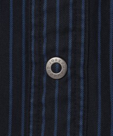 JOSEPH ABBOUD 【2WAY・リバーシブル・七分袖】リバーシブルストライプ シャツ