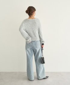 earth music&ecology ポンポンヤーンラメニットプルオーバー