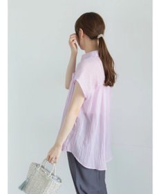 Te chichi 【7色展開】シャンブレーボイルフレンチスリーブシャツ
