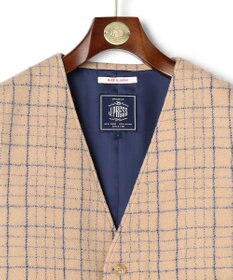 J.PRESS MEN 【J.PRESS ORIGINALS】Boil Random Window Pen Over Odd Vest / Japan Made