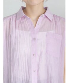 Te chichi 【7色展開】シャンブレーボイルフレンチスリーブシャツ