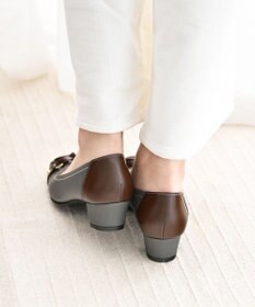Pointer 日本製 本革リボン付きパンプス