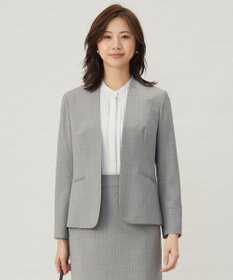 J.PRESS LADIES 【セットアップ対応】BAHARIYE2 ノーカラー ジャケット