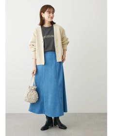 Green Parks スポンディシュ畦編みショート丈カーディガン