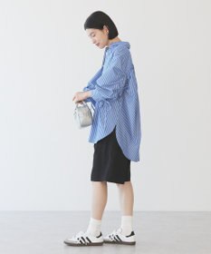 AMERICAN HOLIC 【WEB限定】イージーケアバックギャザーリボンシャツ