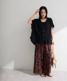 Green Parks フレンチスリーブリブドッキングシャツ