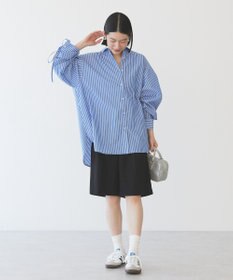 AMERICAN HOLIC 【WEB限定】イージーケアバックギャザーリボンシャツ