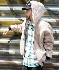 WEGO 【ユニセックス着用ITEM/MLサイズ展開】ワーカーズボアフードブルゾン