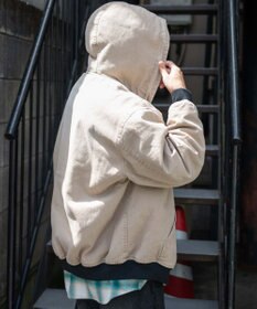 WEGO 【ユニセックス着用ITEM/MLサイズ展開】ワーカーズボアフードブルゾン