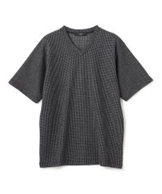 JOSEPH HOMME 新素材【清涼感】メランジクロスジャージー　Vネック半袖カットソー