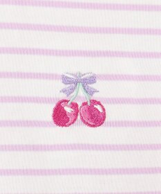 ANY KIDS 袖スカラップ ボーダーTシャツ