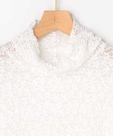 組曲 【WEB限定】フラワーチュールタートルネック カットソー