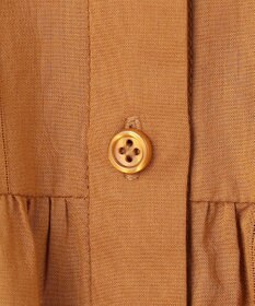 UNFILO ペプラム ギャザーブラウス