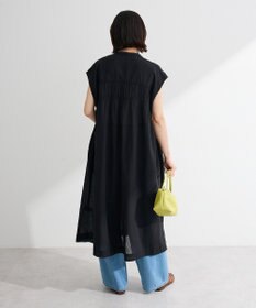 Green Parks フレンチスリーブシャーリングワンピース