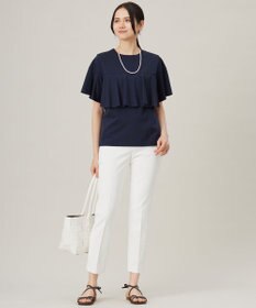 自由区 L 【接触冷感・UVカット・吸水速乾・洗える】シェルタリングテーパード パンツ