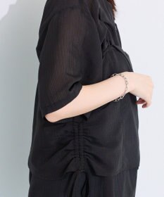 Green Parks ＳＥＴ２点シアーストライプシャツ＋ビスチェ