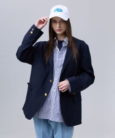 J.PRESS MEN 【J.PRESS ORIGINALS】【UNISEX】Wool Polyester Stretch Toropical 3B Blazer / Baggy Fit