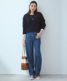 WEB限定/洗える】23区DENIM ライトダンガリー ワイドパンツ / 23区