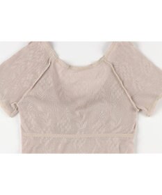 Wing カップ付きインナー 綿100％(身生地) さらっと快適 【綿100％ メッシュタイプ】 ブラトップ 3分袖 半袖 春 夏 EL6386 ウイング／ワコール