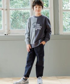 J.PRESS KIDS 【140-170cm】パッチワーク ブルプリント トレーナー