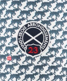 23区GOLF 【MEN】【吸水速乾/UVカット】ハウンドトゥース柄シャツ