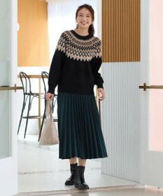 ANY 【10色展開/ウエストゴム】ウーリッシュフラノ プリーツスカート