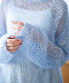 WEGO モヘアライクニットプルオーバー