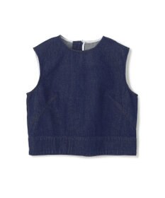 BEIGE， 【洗える・Oggi ８月号掲載】NAVIGLIO / ショート丈ノースリーブデニムブラウス