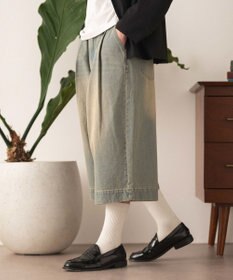 WEGO クロップドワイドデニムパンツ