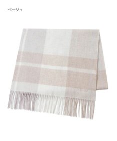 MOONBAT FURLA ウールブロックチェックラメストール/幅50cm