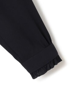23区 L 【洗える】バックサテンアムンゼン フリルカラー ブラウス
